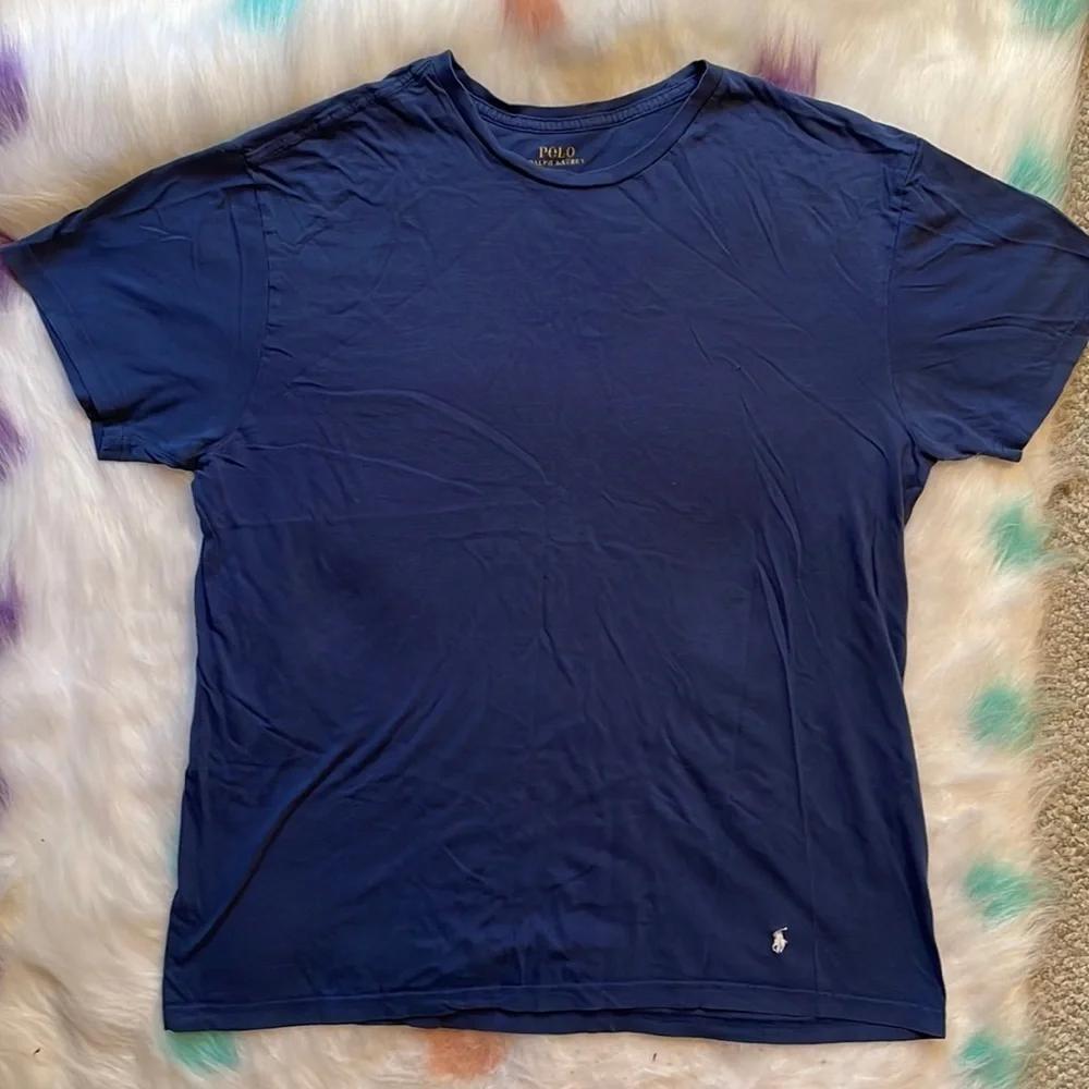 POLO Ralph Lauren‎ Blue Short Sleeve Tee Shirt Classic Fit Size Large